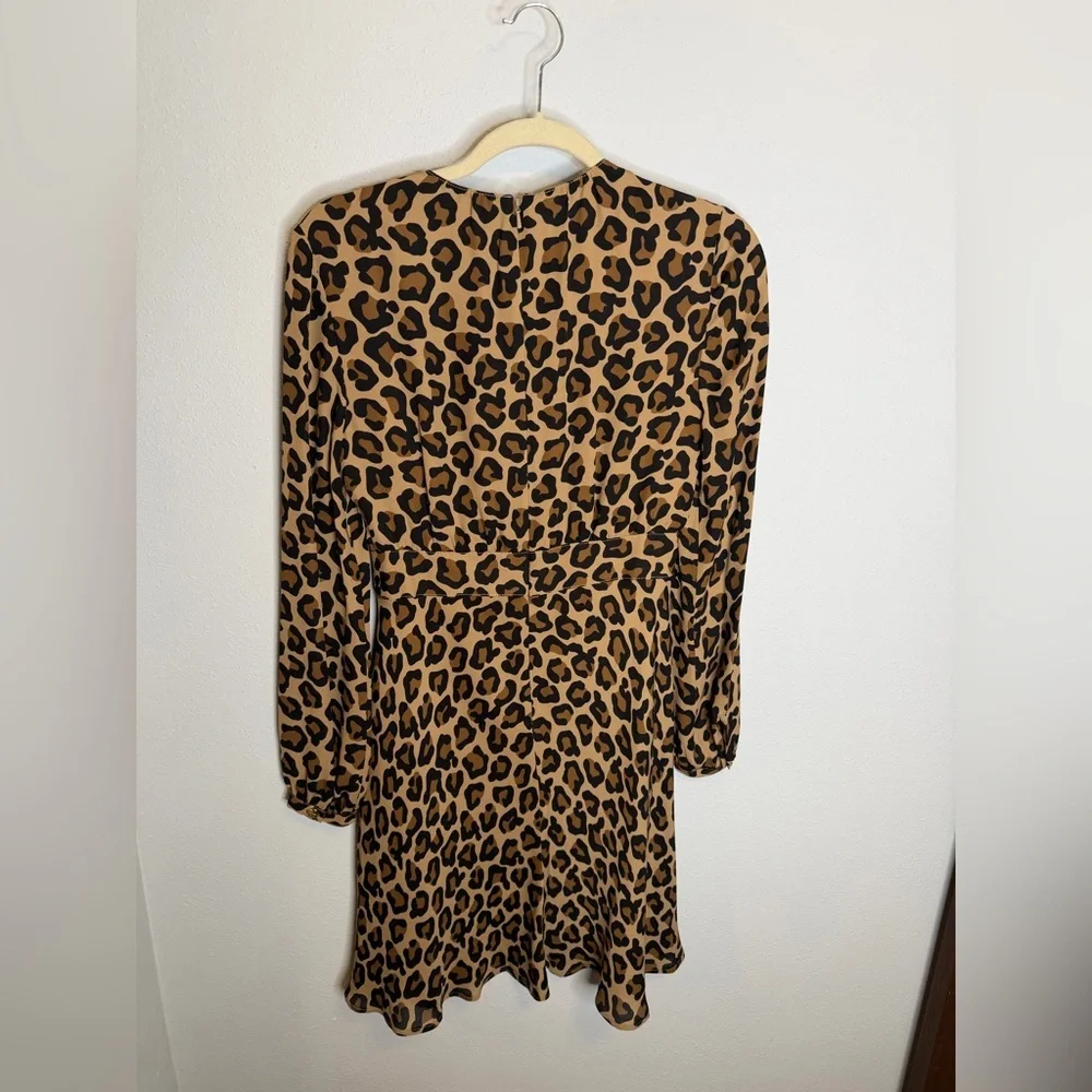 Tory Burch lined leopard print dress women’s size 4